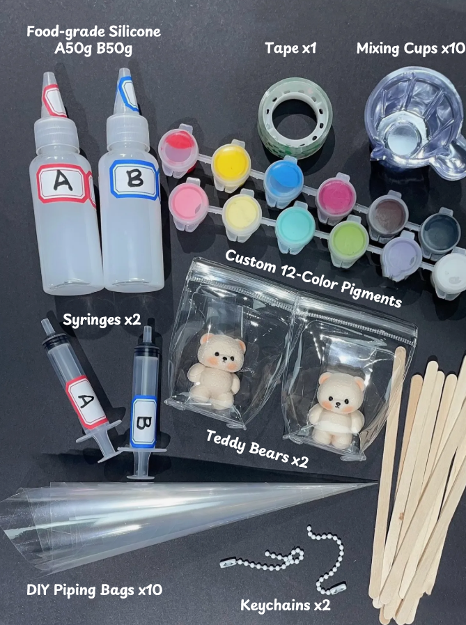hand-painted squishy bear DIY Kits