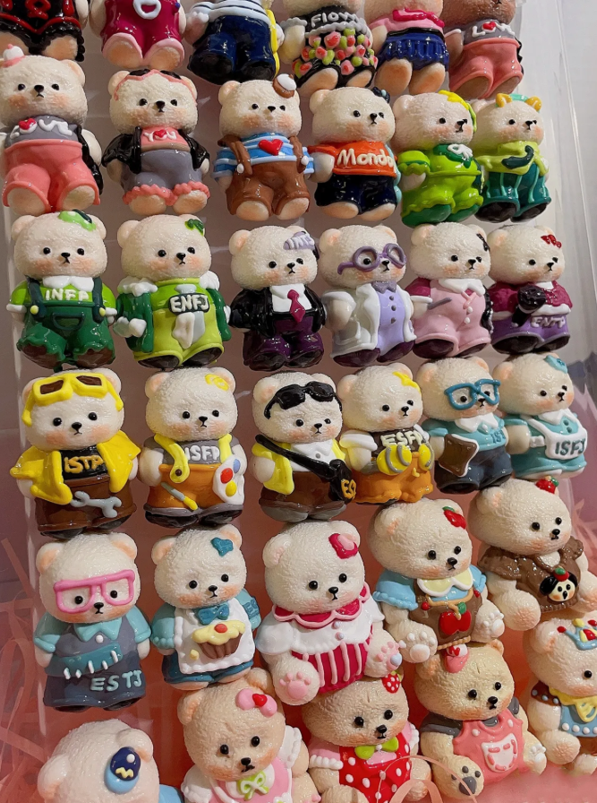 hand-painted squishy bear DIY Kits